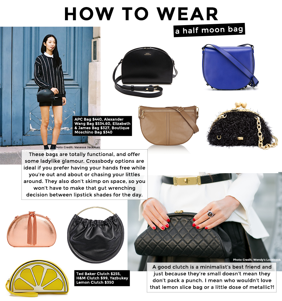 How to Wear Half Moon Bags Glitter & Bubbles