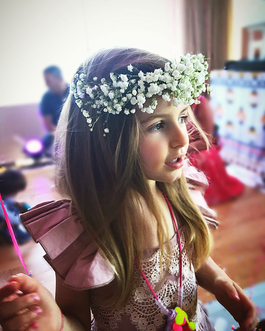 Flower crowns with a Crowning Event.