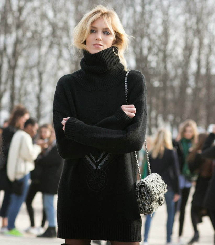 How to Wear a Sweater Dress.