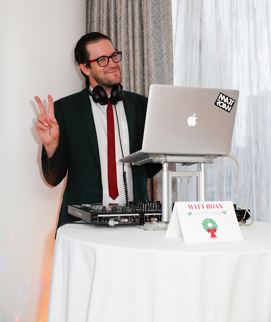DJ Matt Roan plays music at Zelda's 4th Birthday Party at the Swissotel. 