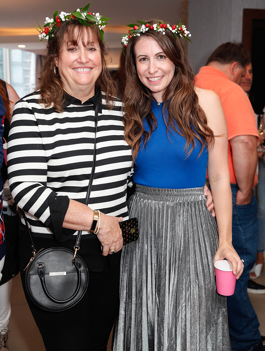 Leah Nolan and her mother attend Zelda's birthday party at the Swissotel. 