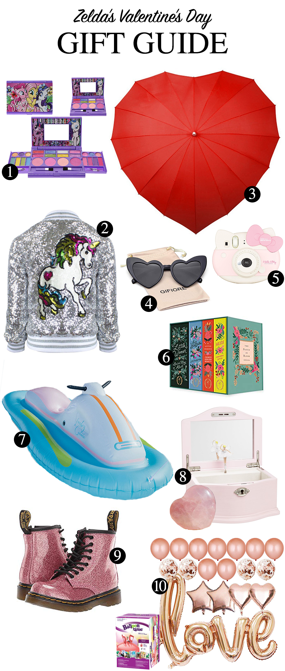 Zelda's Valentine's Day Gift Guide on Glitter and Bubbles.